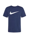 Nike Sportswear T-Shirt 'Swoosh' navy/weiß