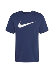 Nike Sportswear T-Shirt 'Swoosh' navy/weiß