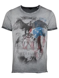 Shirt ''''BLACK HILL'''' blau / anthrazit / graumeliert / rot / wei