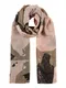 PIECES Šála ''''OPAL''''  hnědá / béžová / khaki