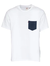 LEVI''''S T-Shirt ''''Sunset'''' weiß / dunkelblau