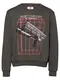 MASKULIN Sweatshirt ''''Laser Beams'''' anthrazit / schwarz / weiß / melone