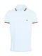 TOMMY HILFIGER Poloshirt ''''TOMMY TIPPED SLIM POLO'''' azur / navy / rot / weiß