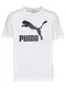 PUMA T-Shirt weiß / schwarz