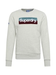 Sweatshirt graumeliert / schwarz / türkis / weiß