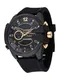DIESEL Uhr schwarz / gold