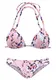 LASCANA Bikini  roza / temno liila / rdeča / bela