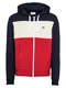 LACOSTE Sweatjacke rot / nachtblau / creme