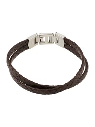 Armband braun / silber