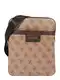 GUESS Tasche ''''Vezzola'''' hellbraun / kastanienbraun / schwarz
