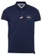 TOMMY HILFIGER Majica  mornarska / bela / rdea