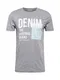 TOM TAILOR DENIM Majica  pegasto siva / opal / srebrno-siva