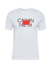 T-Shirt weiß / schwarz / rot