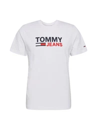 T-Shirt weiß / rot / navy