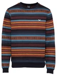 Iriedaily Sweatshirt Vintachi marineblau/hellblau/orange/weinrot/schwarz