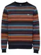 Iriedaily Sweatshirt 'Vintachi' navy / hellblau / orange / weinrot / schwarz