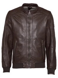 Lederjacke ''''Grahan S21'''' kastanienbraun