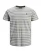 JACK & JONES Shirt ''''JPRBLUTOM TEE SS STRIPE CREW NECK'''' grau / weiß