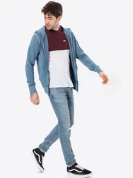 VANS T-Shirt COLOR BLOCK weinrot/wei