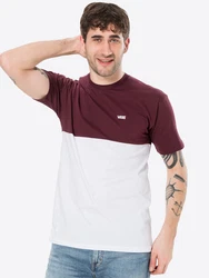 VANS T-Shirt COLOR BLOCK weinrot/wei