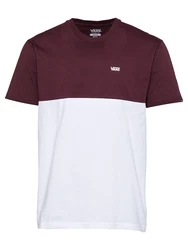 VANS T-Shirt COLOR BLOCK weinrot/wei
