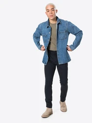 Denim Project Hose 'Ponte Roma Plain' marineblau