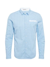Hemd hellblau / navy / weiß