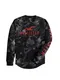 HOLLISTER Shirt schwarz / rot / grau