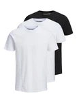 JACK & JONES T-Shirt JJEORGANIC BASIC 3er PACK schwarz/wei