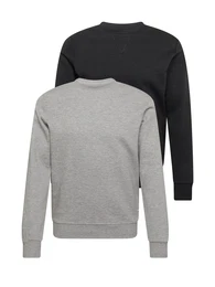 Sweatshirt schwarz / hellgrau
