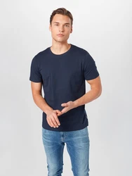 JACK & JONES T-Shirt JJEORGANIC BASIC 3er PACK nachtblau/schwarz/weiß