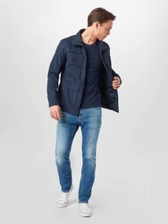 JACK & JONES T-Shirt JJEORGANIC BASIC 3er PACK nachtblau/schwarz/weiß