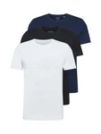 JACK & JONES T-Shirt JJEORGANIC BASIC 3er PACK nachtblau/schwarz/weiß