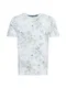 Abercrombie & Fitch Majica  bela / dimno modra / azur / bež