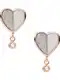 FOSSIL Naušnice ''''Flutter Hearts''''  rozo zlatna