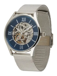 Uhr silber / blau