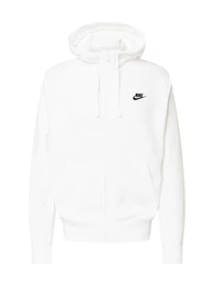 Sweatjacke 'Club Fleece' schwarz / wei