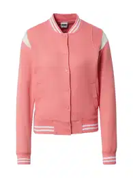 Urban Classics Mikina krémová / světle růžová / bílá