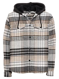 Hemd grau / schwarz / weiß / beige