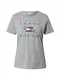 TOMMY HILFIGER Majica  siva melange / svijetloplava / svijetlocrvena / mornarsko plava