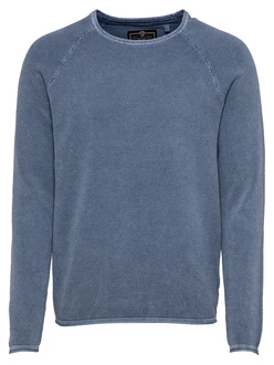 Key Largo Strickpullover Thomas taubenblau