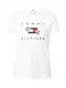 TOMMY HILFIGER Majica  bela / mornarska / svetlo modra / rdeča
