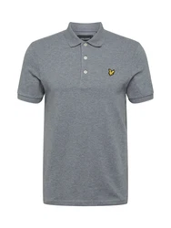 Lyle & Scott T-Shirt Poloshirt gelb/graumeliert/schwarz