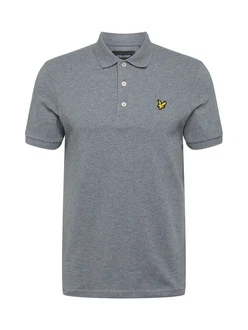 Lyle & Scott T-Shirt Poloshirt gelb/graumeliert/schwarz