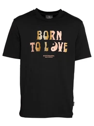 Shirt ''''BORN TO LOVE'''' schwarz / braun