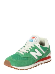new balance Sneaker grasgrün / weiß / orangerot