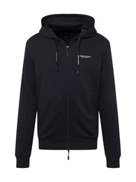 Sweatjacke nachtblau / wei