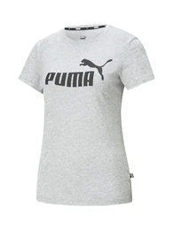 Tehnička sportska majica 'Essential Logo Tee' siva melange / crna
