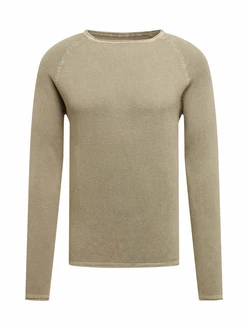 Key Largo Strickpullover Thomas dunkelbeige