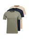 JACK & JONES Shirt beige / navy / khaki
